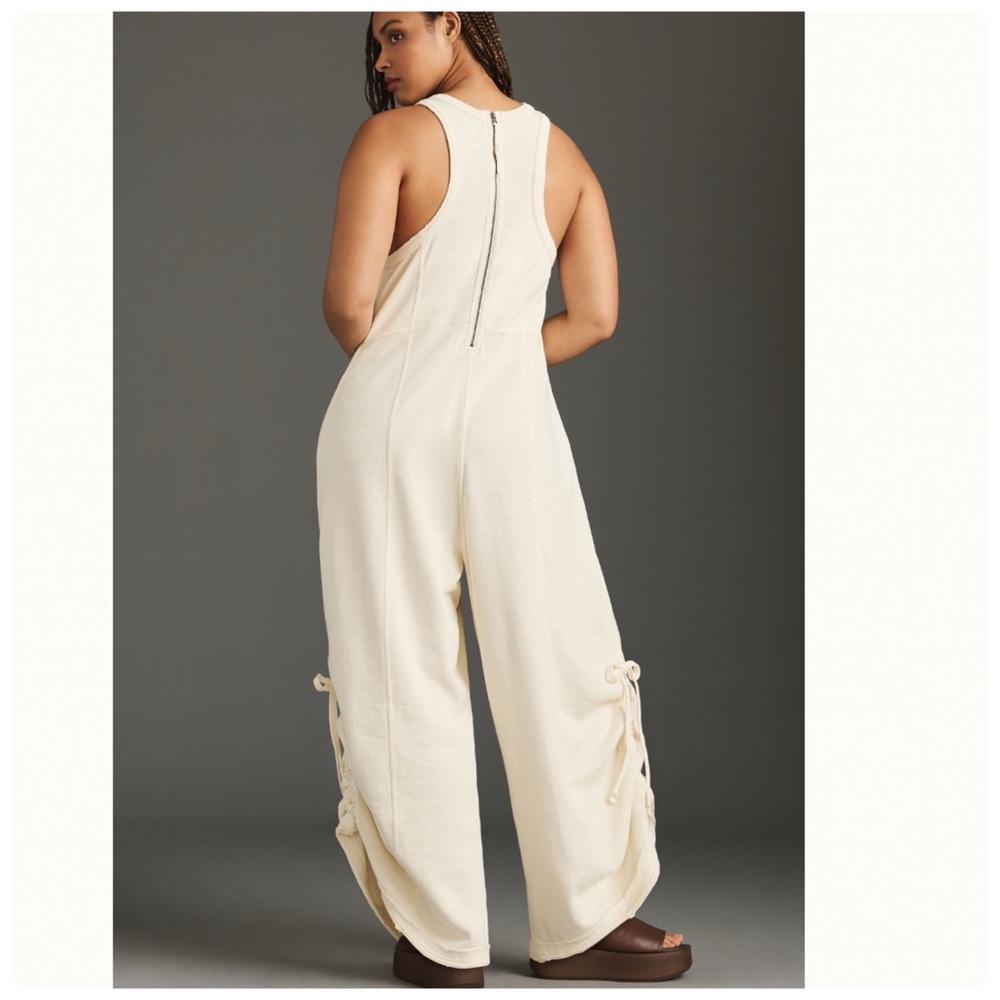 NWT Anthropologie Daily Practice Horizon Wide-Leg Knit Jumpsuit , size M/L - Picture 10 of 17